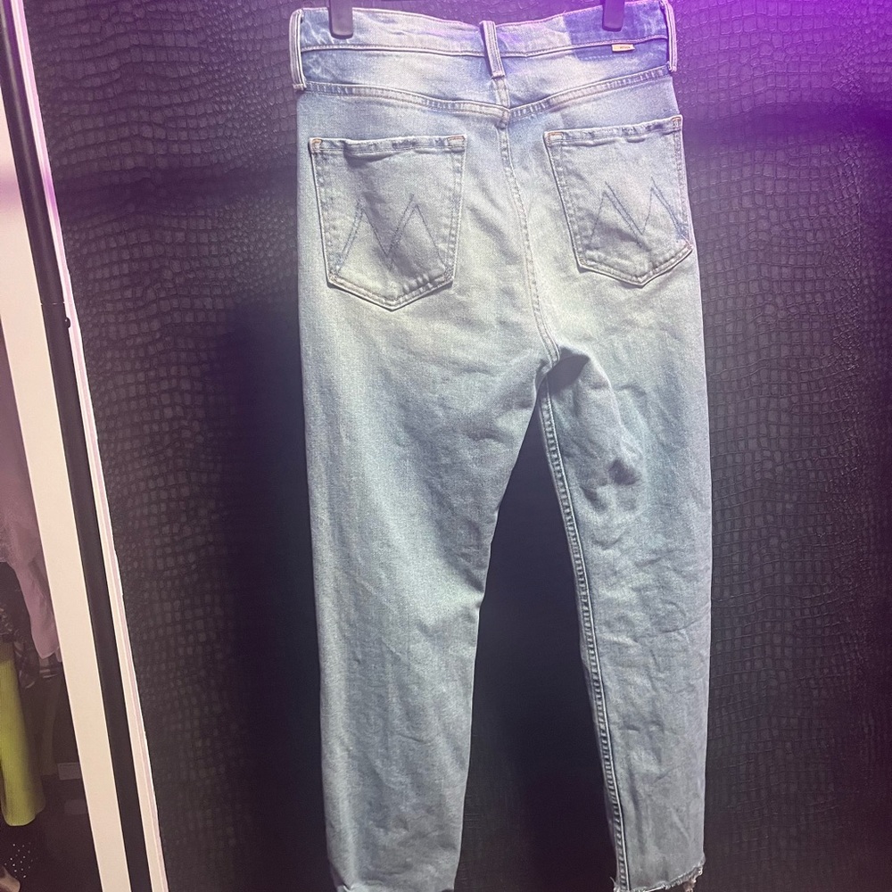 Mother Rider Skimp High Waist Straight Leg